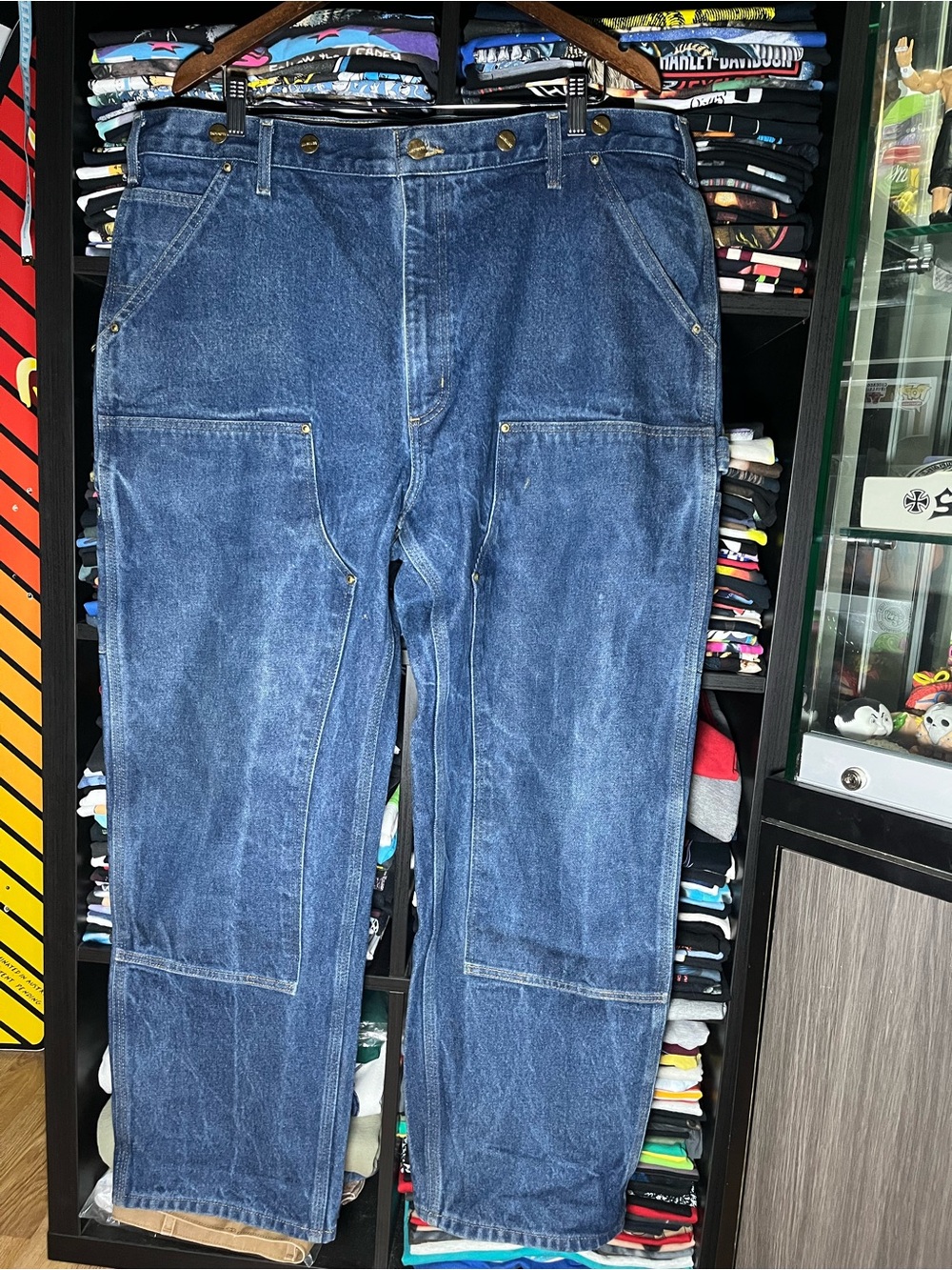 Vintage 90s Carhartt B07 DNM double front logger jeans 40x30